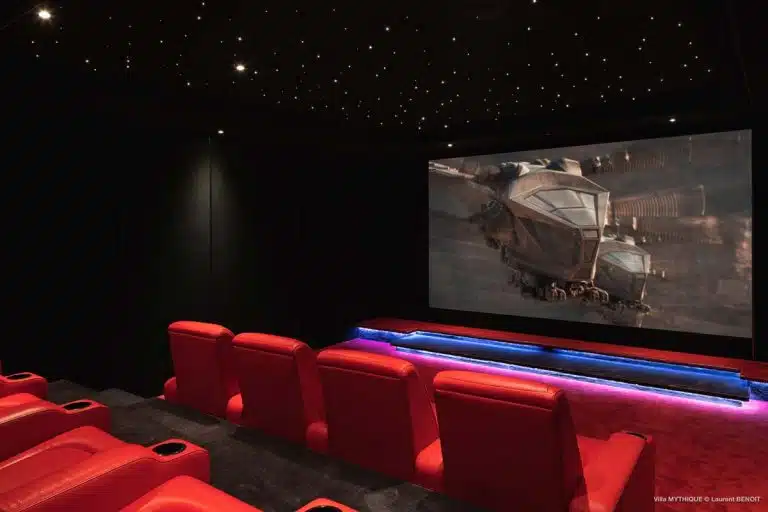 cinema in the mythique villa in st Barth