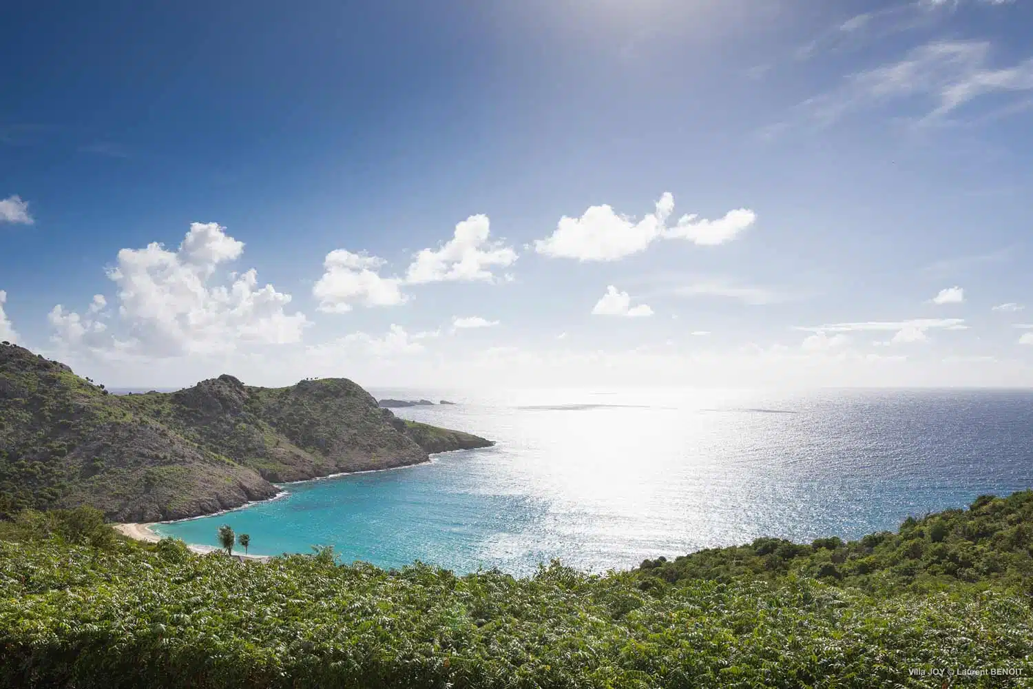 Sea view from the villa Joy Gouverneur in st barth
