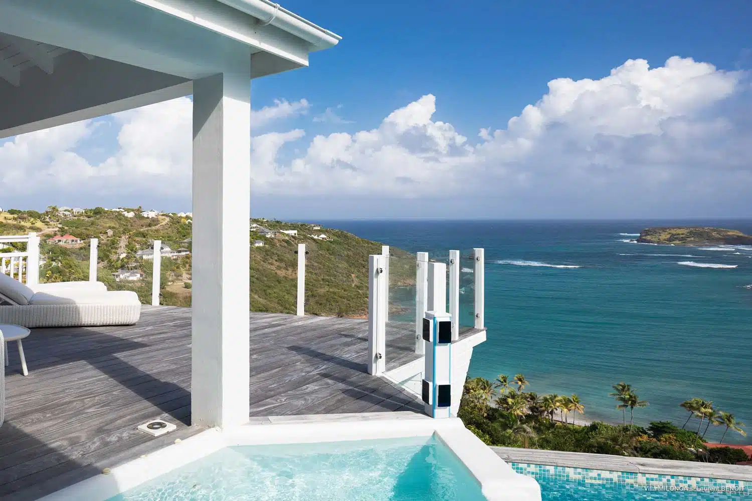 Amazing pool with sea view at Milonga villa - luxury villa for rent in St Barts