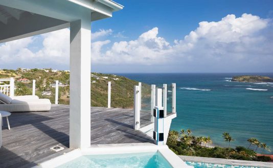 Amazing pool with sea view at Milonga villa - luxury villa for rent in St Barts